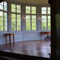 Kranichstein Hunting Lodge 2017. On 8th September 1863 Queen Victoria wrote: "We breakfasted in a curious little room in a turret, a few steps up, out of the Drawing Room"